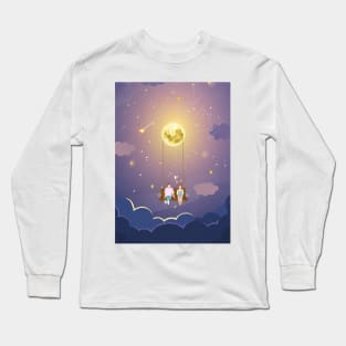 Moon swing couple Long Sleeve T-Shirt